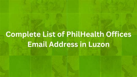 Complete List of PhilHealth Offices and Phone Number in Luzon.